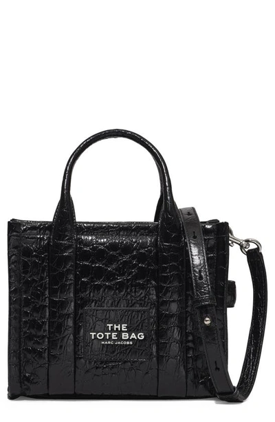 Marc Jacobs The Mini Tote In Black Padded Leather