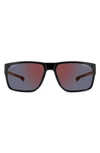 CARRERA EYEWEAR X DUCATI 59MM RECTANGULAR SUNGLASSES