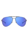 CARRERA EYEWEAR X DUCATI CARDUC 67MM OVERSIZE AVIATOR SUNGLASSES