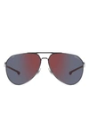 CARRERA EYEWEAR X DUCATI CARDUC 67MM OVERSIZE AVIATOR SUNGLASSES