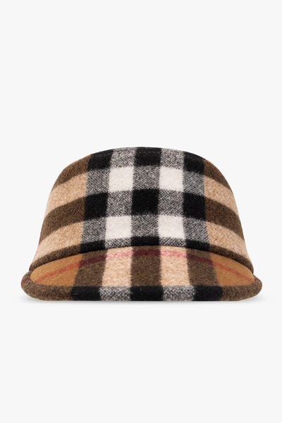 Burberry Women's Check Technical Wool Cap In New