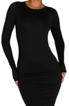 N BY NAKED WARDROBE N BY NAKED WARDROBE BARE CREWNECK LONG SLEEVE TOP