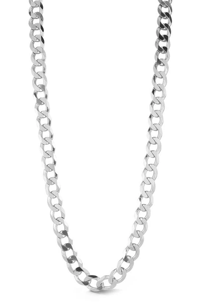 Yield Of Men Sterling Silver 9mm Curb Chain Necklace