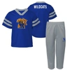 Outerstuff Toddler Boys And Girls Royal Kentucky Wildcats Two-piece Red Zone Jersey And Pants Set In Royal