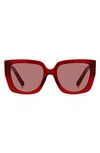 Marc Jacobs Women's Marc 687/s 54mm Square Sunglasses In Red