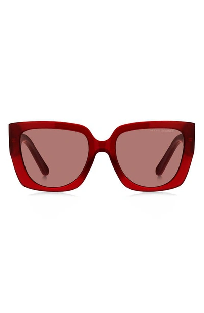 Marc Jacobs Women's Marc 687/s 54mm Square Sunglasses In Red