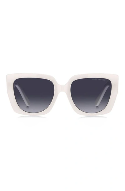 Marc Jacobs Women's Marc 687/s 54mm Square Sunglasses In Ivory/gray Gradient