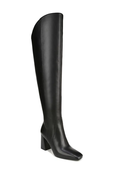 Naturalizer Lyric Wide Calf Over-the-knee Boots In Black Leather