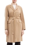 Theory Tied-waist Wool-cashmere Coat In Palomino