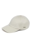 Zegna Oasi Cashmere Baseball Cap In Ecru