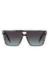 MARC JACOBS 58MM GRADIENT SQUARE SUNGLASSES