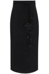 ZIMMERMANN ZIMMERMANN 'LUMINOSITY' PENCIL SKIRT WITH FLORAL BELT