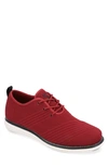 Vance Co. Ezra Knit Oxford Sneaker In Red