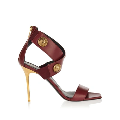 Balmain Sandals In Bordeaux