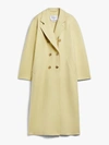 Max Mara Double-breasted Wool-blend Coat In Yellow &amp; Orange