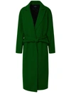 Apc Florence Long Coat In Green
