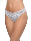 Hanky Panky I Do Crystal Signature Lace Low Rise Thong In White