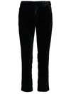 Balmain Velvet Trousers In Black