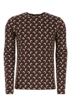 Marine Serre Half Moon Textured Sweater In 08