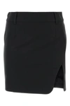 Off-white Off White Black Drill Mini Skirt In Blackblac