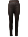 Dolce & Gabbana Brown Acetate Leggings In Brown
