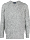 Drumohr Round Neck Long Sleeves Sweater In Gray