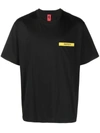 Ferrari Logo-patch Cotton T-shirt In Black