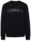 Ferrari Logo Scuba Sweatshirt In Black