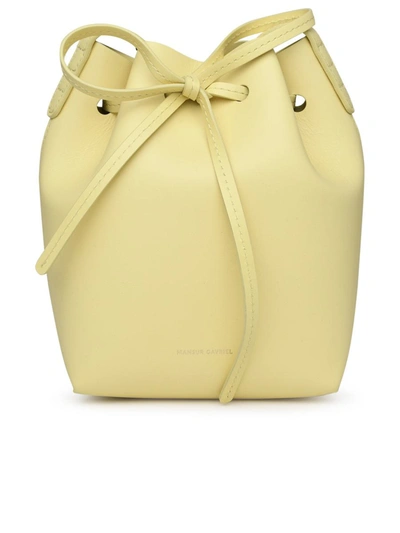 Mansur Gavriel Small Bucket Bag In Yellow Leather