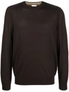 Paul Smith Men's Crew Neck Sweater In Brown