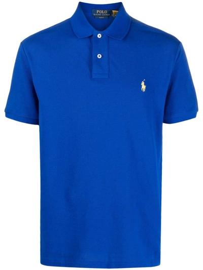 Ralph Lauren Polo With Logo In Blue