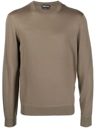 Tom Ford Wool Blend Sweater In Green