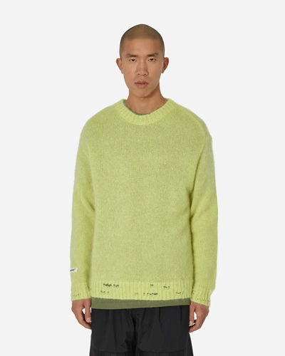 Undercover Mohair Crewneck Sweater Light In Yellow