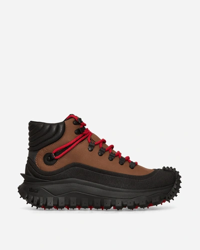 Moncler Men's Trailgrip Gtx High Top Hiking Sneakers In Brown