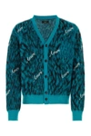 Amiri Logo Embroidered Cheetah Cardigan In Printed