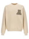 Axel Arigato Logo-patch Organic-cotton Sweatshirt In Beige
