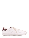 Berluti Trainer Leather Sneakers With Logo Engraving In White