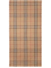 BURBERRY BURBERRY CHECK MOTIF WOOL AND SILK BLEND SCARF