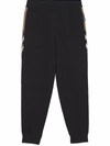 BURBERRY BURBERRY CHECK MOTIV COTTON SWEATPANTS