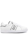 Ea7 Classic Leather Sneakers In White
