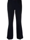 P.A.R.O.S.H P.A.R.O.S.H. CROPPED FLARED VIRGIN WOOL TROUSERS