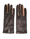 Paul Smith Leather Gloves In Black