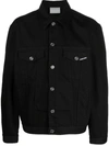 Vtmnts Embroidered Logo Jacket In Black