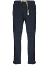 White Sand Man Pants Midnight Blue Size 38 Cotton, Elastane