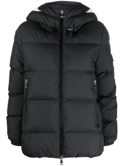 Moncler Logo-patch Padded-design Jacket In Black