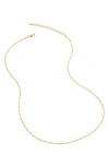 Monica Vinader Station Chain Necklace In 18ct Gold Vermeil