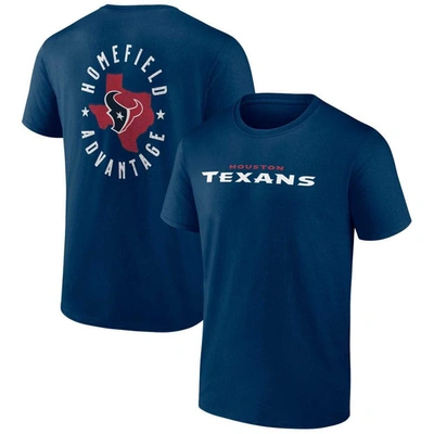 PROFILE PROFILE  NAVY HOUSTON TEXANS BIG & TALL TWO-SIDED T-SHIRT