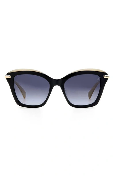 Rag & Bone 53mm Cat Eye Sunglasses In Blue