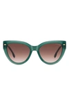 CARRERA EYEWEAR 55MM GRADIENT CAT EYE SUNGLASSES