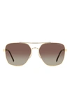 CARRERA EYEWEAR 60MM GRADIENT SQUARE SUNGLASSES